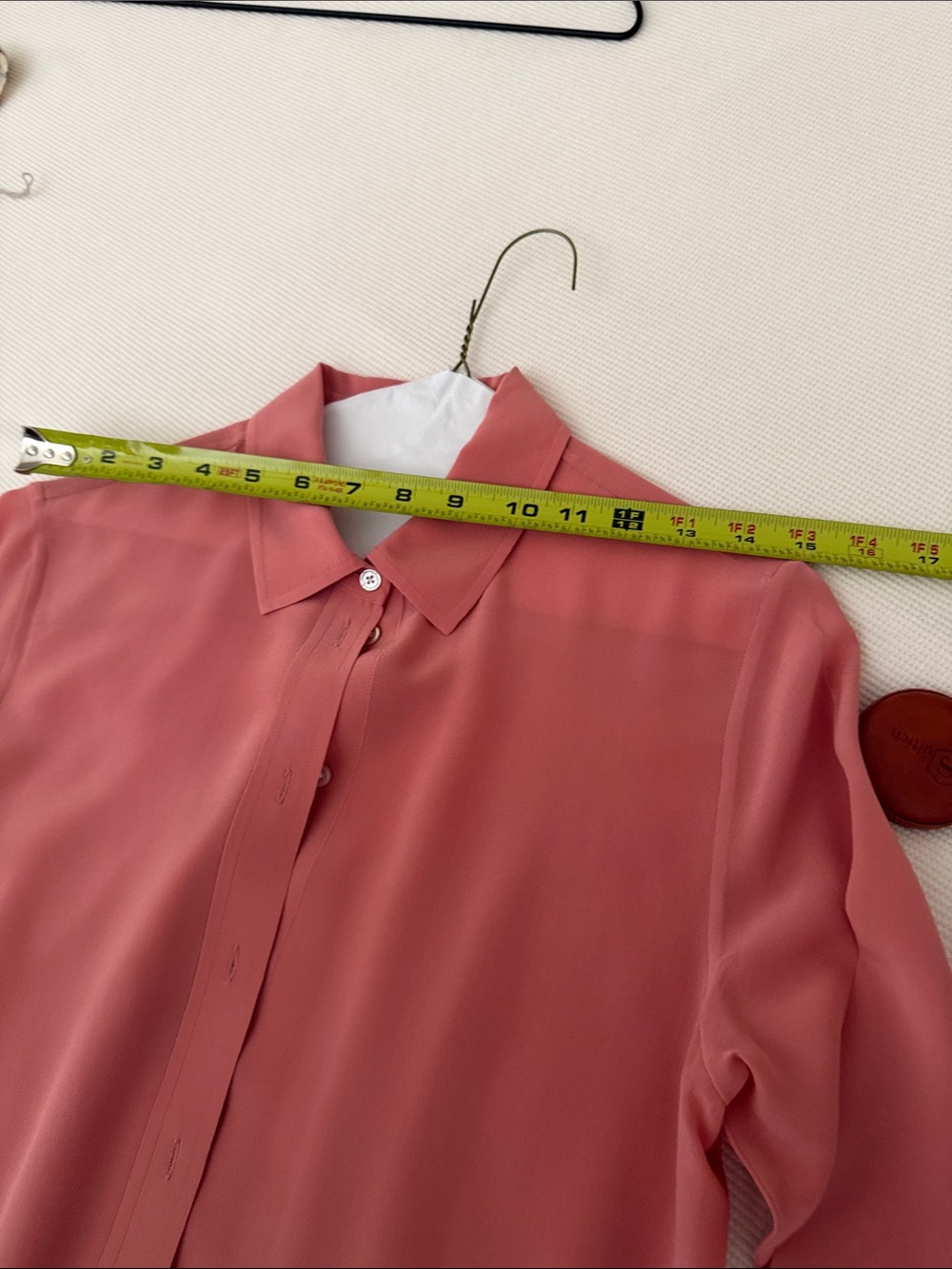 Everlane đ¸ Clean Silk Relaxed Shirt â˘Pink ⢠Size 2 - Picture 7 of 13